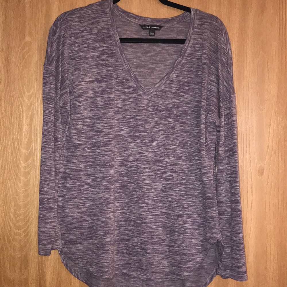 Purple long sleeve shirt